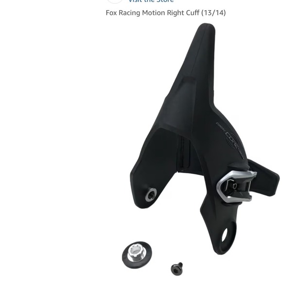 Fox Racing Other - Fox Racing Motion Right Cuff 13/14 Black Motocross Boot Part 30399-001 NEW